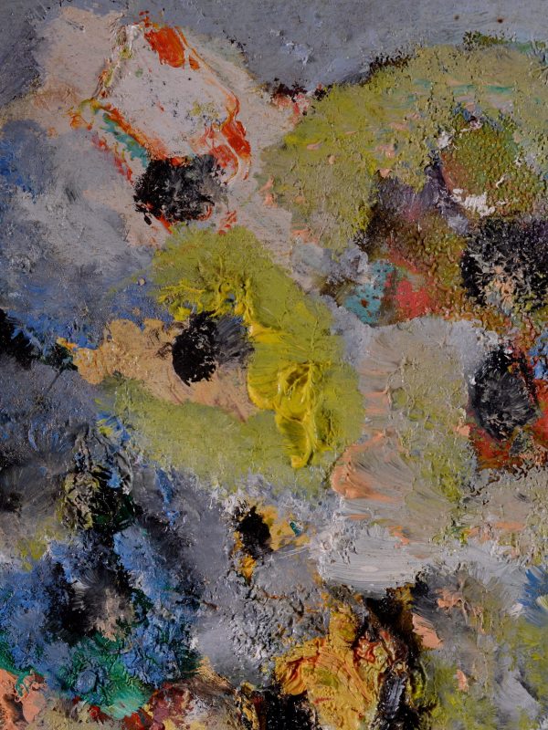 Flori 18_detaliu 2_ulei pe panza_cu rama_35X69cm