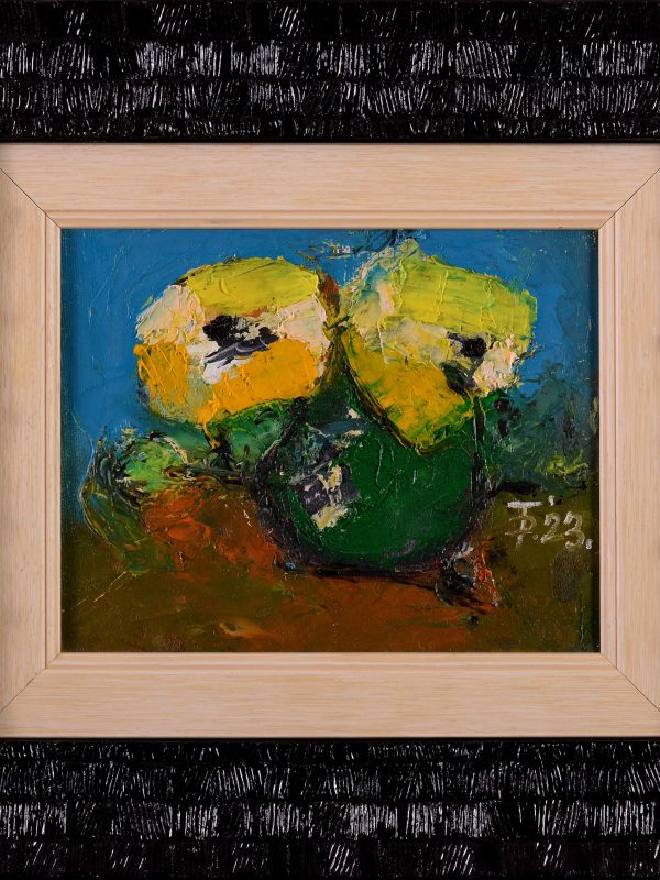 Flori 19_ulei pe panza_cu rama_38X43cm