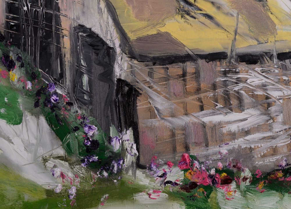 La mine acasa_detaliu 1_ulei pe panza_cu rama_170X120cm
