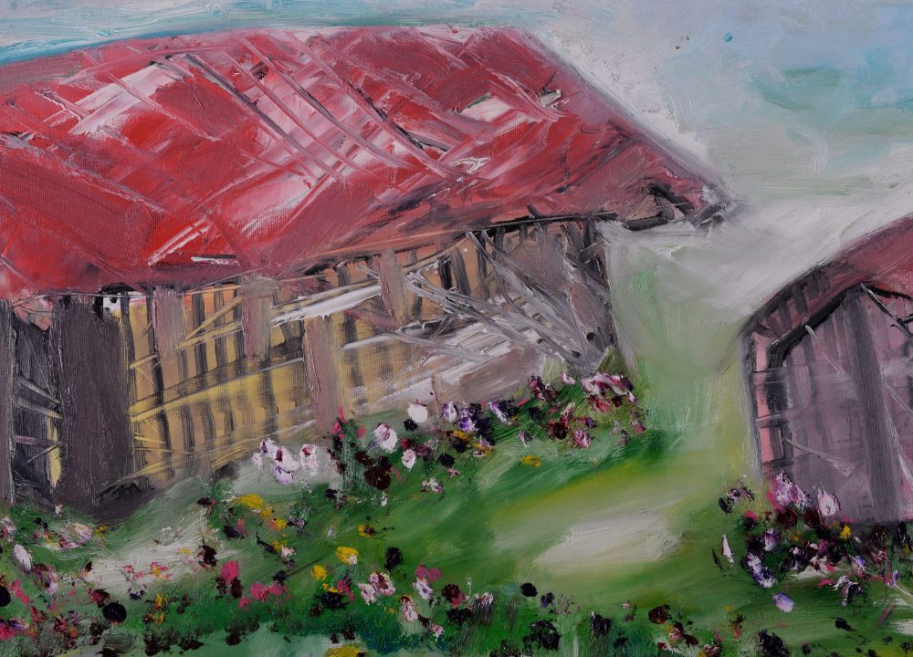 La mine acasa_detaliu 2_ulei pe panza_cu rama_170X120cm